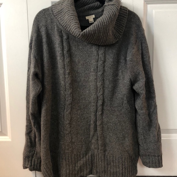 J Crew Cable Knit, Cowl Neck Sweater - Picture 1 of 1